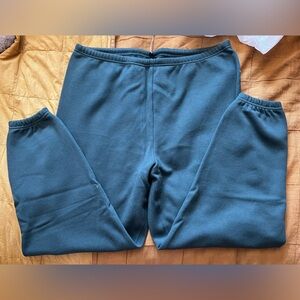 SKIMS cotton fleece joggers / color: spruce / size: XL